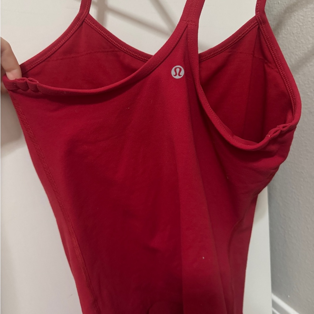 lulu red tank top